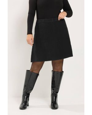 Yours Knitted Mini Skirt - Black