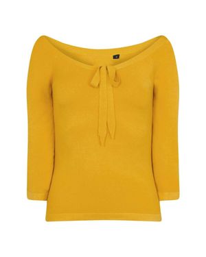 Banned Retro Pretty Illusion Top - Yellow