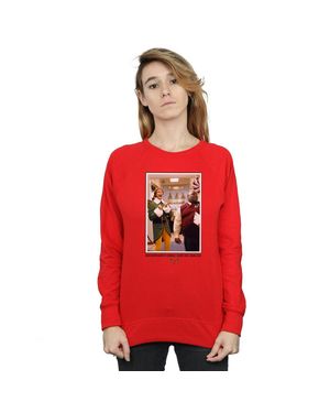 Elf Omg Santa Photo Sweatshirt - Red