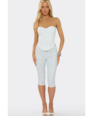 EGO Lace Low Rise Leggings - Blue