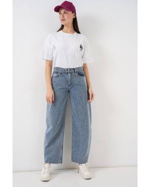 Bigdart High Waist Wide Leg Jeans - Blue