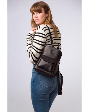 Conkca 'Kerrie' Leather Backpack - Blue
