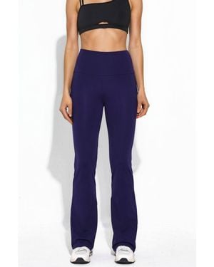 Hiccup High Waist Comfortlux Flare Trousers - Blue