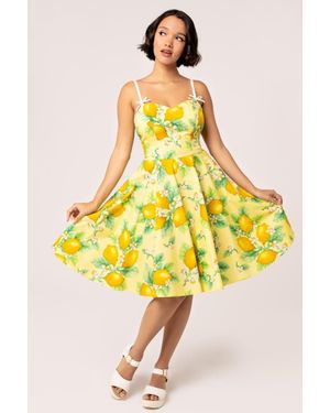 Hell Bunny Zesty Dress - Yellow