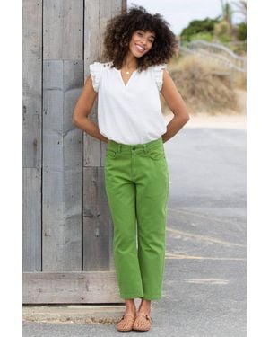 Kite Newton Cropped Straight Leg Jeans Ivy - Green
