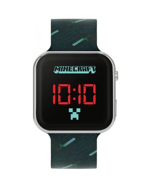 Disney Min4097Arg Minecraft 35Mm Quartz Watch - Black