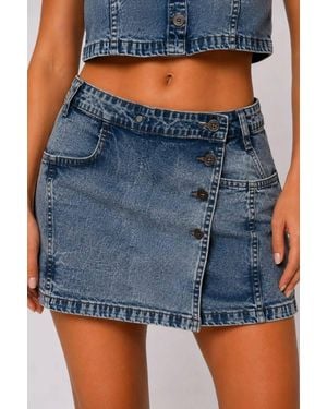 Stylewise Wrap-Front Design - Blue