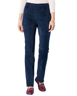 Chums Pull On Corduroy Trouser - Blue
