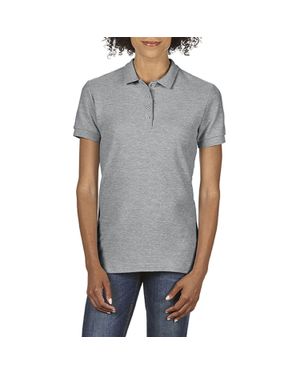 Gildan Softstyle Short Sleeve Double Pique Polo Shirt - Grey