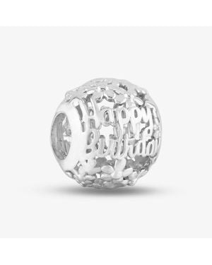 Rosa Lea Happy Birthday Charm Am-2Thb032504 - Metallic