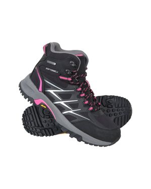 Mountain Warehouse 'Byzantine' Waterproof Vibram Rubber Outsole Flexible Softshell Boots - Black