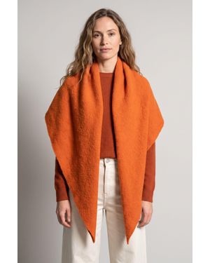 SARTA Evie Heavyweight Asymmetric Scarf - Orange