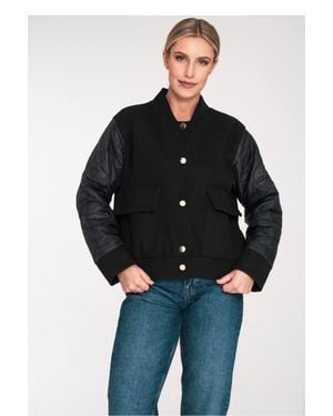 Love Lace Short Everyday Viscose Casual Jacket - Black