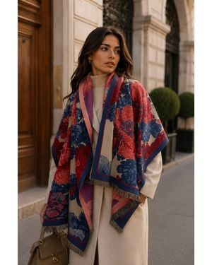 Lemon Daisy Accessories Shirin Autumn Winter Scarf - Red