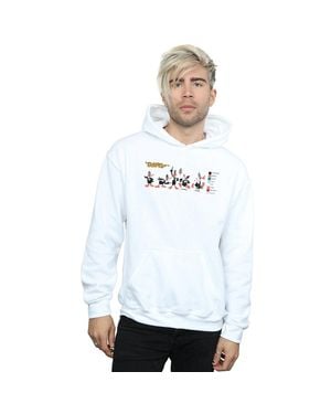 Looney Tunes Daffy Duck Colour Code Hoodie - White