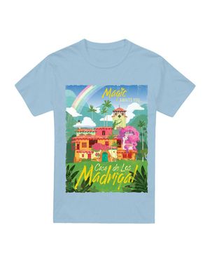 Encantto Magic Awaits You. .Casa De Los Madrigal Poster T-Shirt - Blue