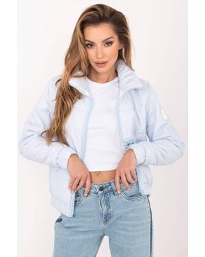 Love Lace Summer Collared Lightweight Quilted Jacket - White