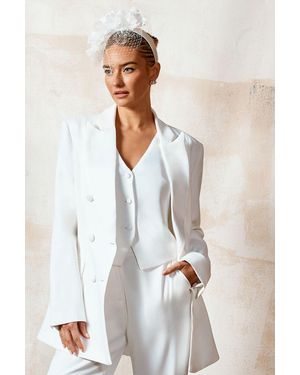 Coast Premium Tailored Bridal Waistcoat - White