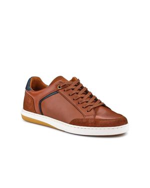 Jones Bootmaker San Diego Leather Trainers - Brown