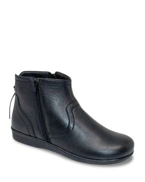 Chums Wide Fit Thermal Boots Twin Zip Fastening Warm With Generous Fit Soft - Black