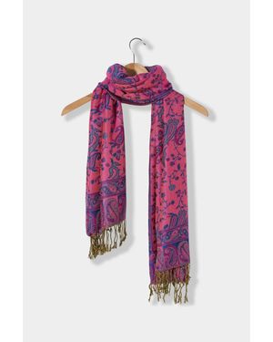 Joe Browns Boho Paisley Shimmery Scarf - Pink
