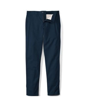 Lands' End Slim Leg Stretch Thermoregulating Chinos - Blue