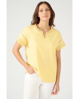DAMART Flowy Cotton T-Shirt - Yellow