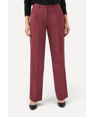 DAMART Straight Leg Trousers - Red