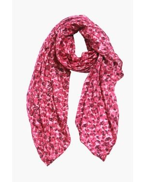 SARTA Fuchsia Abstract Animal Print With Foil Details - Pink