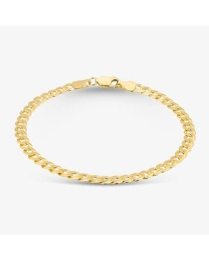 T.H.Baker 9Ct 7.5 Inch Curb Chain Bracelet Ufc100 7.5 - Metallic