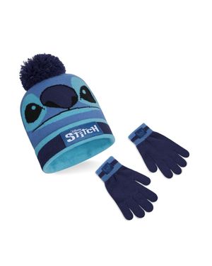 Disney Stitch Winter Set Hat & Gloves - Blue