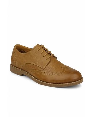 Thomas Blunt Leather Lace Up Brogue Shoes - Brown