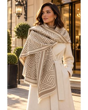 Lemon Daisy Accessories Alia Wrap Scarf Shawl - Natural
