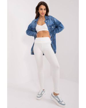 Love Lace Everyday Ribbed High Waisted Leggings - Blue