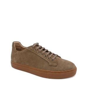 Jones Bootmaker Simon Leather Trainers - Brown