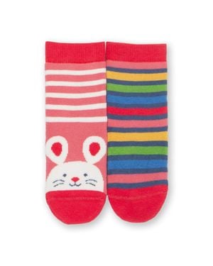 Kite Mrs Mouse Grippy Socks - Red
