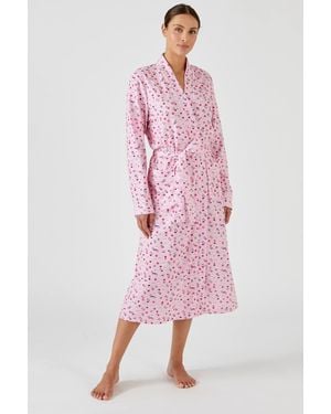 DAMART Waffle Dressing Gown - Pink