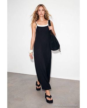 WOVCOR Two-Piece Crop & Strappy Dress Co-Ord Set - Blue