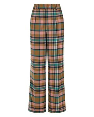 Banned Retro Harriet Plaid Trouser-Blush - Pink