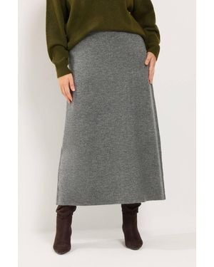 Yours Maxi Knitted Skirt - Black
