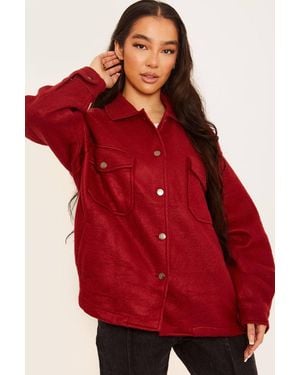 Stylewise Classic Thick Button Down - Red
