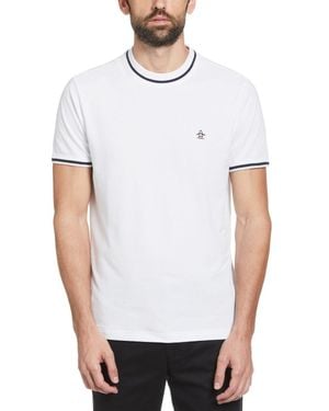 Original Penguin Ribbed Collar T-Shirt - White