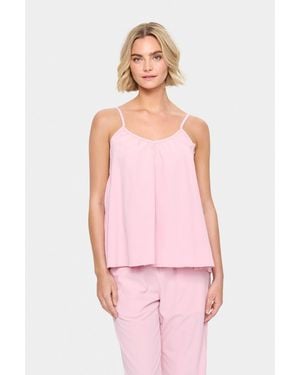 Saint Tropez Zalindasz V-Neck Top - Pink