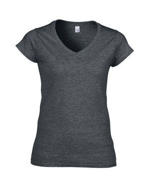 Gildan Soft Style Short Sleeve V-Neck T-Shirt - Black