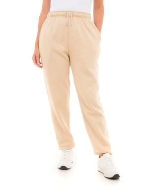 Smart Living Casual Jogging Bottoms Cuffed Hem Lounge Joggers Brand - Natural