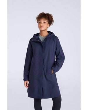Animal 'Mistral' Long Waterproof Breathable Warm Full Zip Outdoor Jacket - Blue