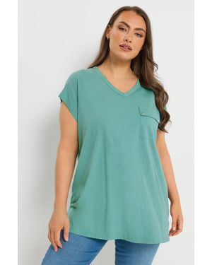 Yours Pocket Cotton T-Shirt - Green