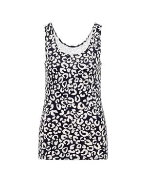 Cecil T-Shirt Aop Linda - Black