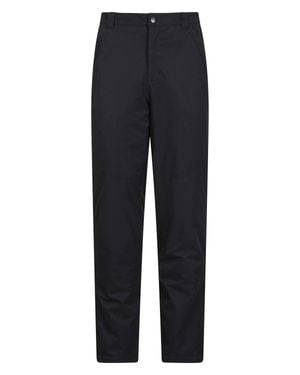 Mountain Warehouse 'Terrain' Waterproof Insulated Casual Long Length Hiking Trousers - Blue