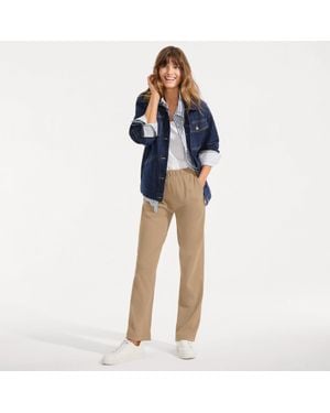 Lands' End Straight Leg Sport Knit Trousers - Blue